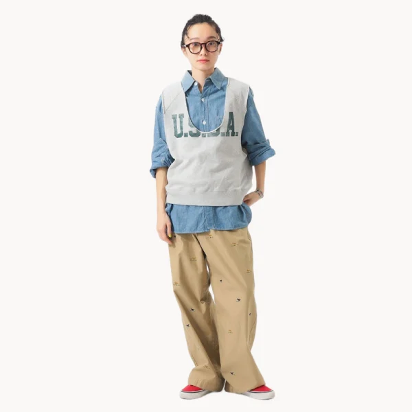 BEAMS BOY Cutoff Sweater Vest – Oatmeal