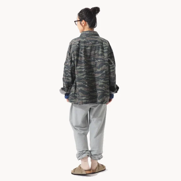 BEAMS BOY Ripstop Military Jacket – Charcoal