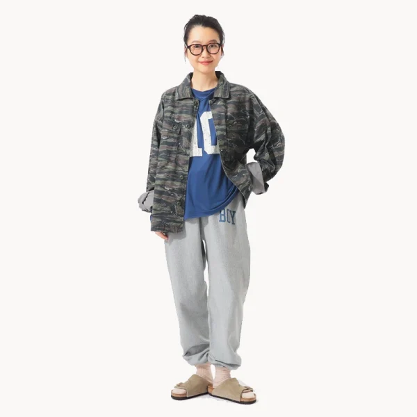 BEAMS BOY Ripstop Military Jacket – Charcoal