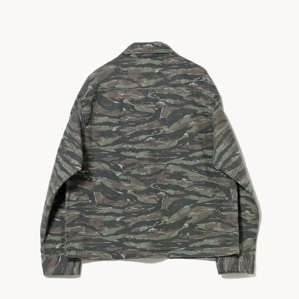 BEAMS BOY Ripstop Military Jacket – Charcoal