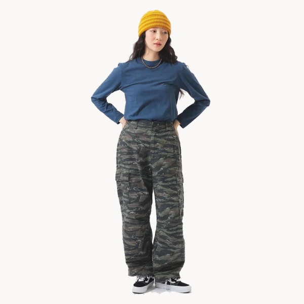 BEAMS BOY Ripstop Military Pants – Charcoal