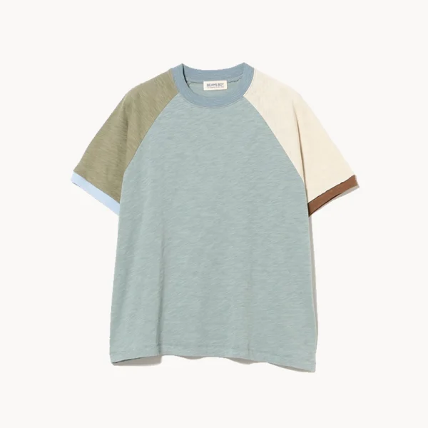 BEAMS BOY Slab Jersey Crazy Short Sleeve – Grey