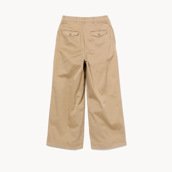 BEAMS BOY Wide Tack Chino Pants – Beige