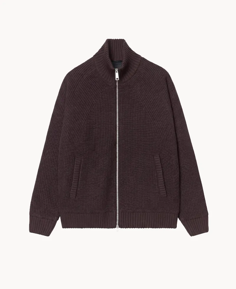 CARHARTT Banley Sweater Jacket – Palisander CARHARTT Banley Sweater Jacket – Palisander
