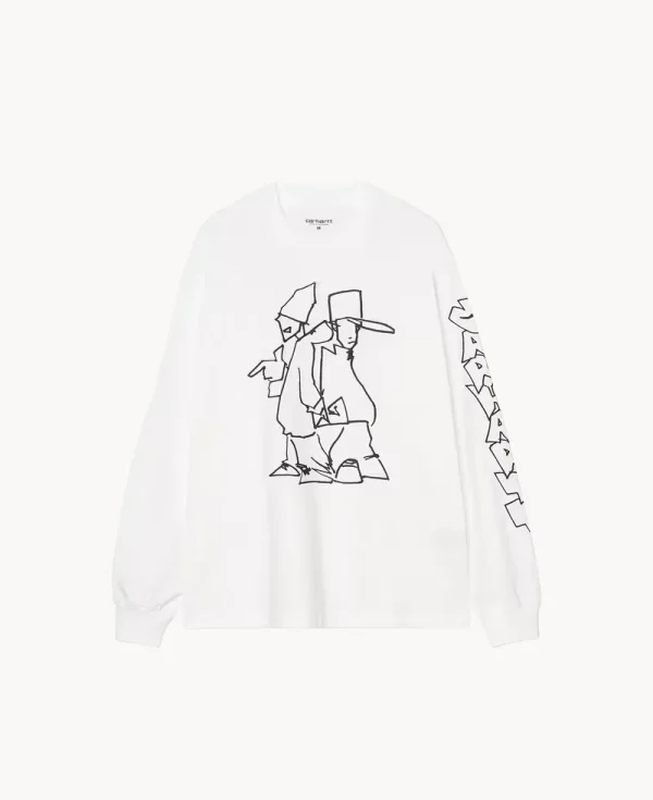 CARHARTT Blikerfluid LS Tee – White
