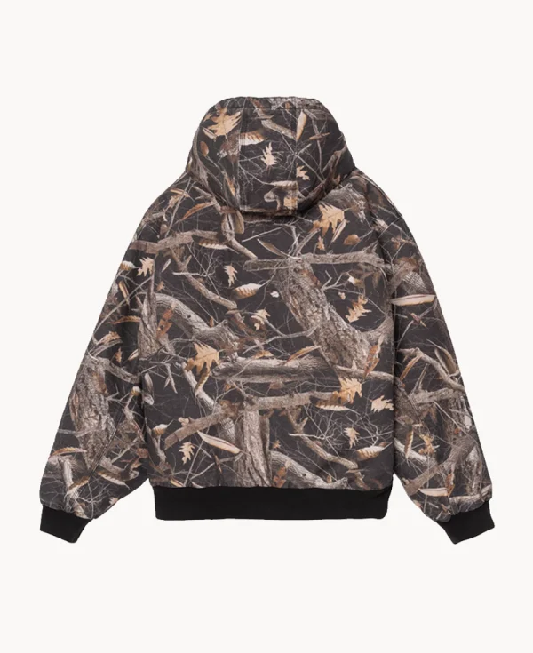Chaqueta CARHARTT OG Active – Camo Feather Tree Negro