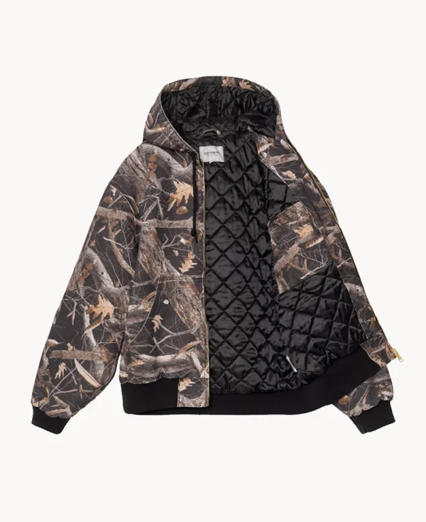 Chaqueta CARHARTT OG Active – Camo Feather Tree Negro