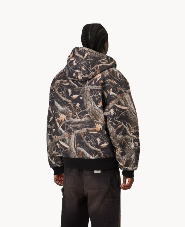 Chaqueta CARHARTT OG Active – Camo Feather Tree Negro