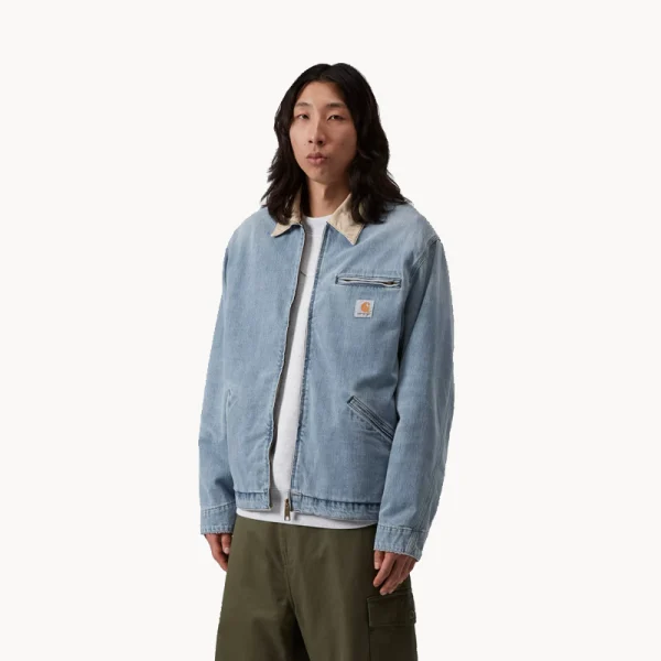CARHARTT WIP OG Detroit Jacket - Blue Denim Dusty H Brown