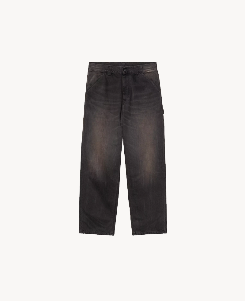 CARHARTT OG Single Knee Pant – ‘Smith’ Denim Black Tobacco Used CARHARTT OG Single Knee Pant – ‘Smith’ Denim Black Tobacco Used