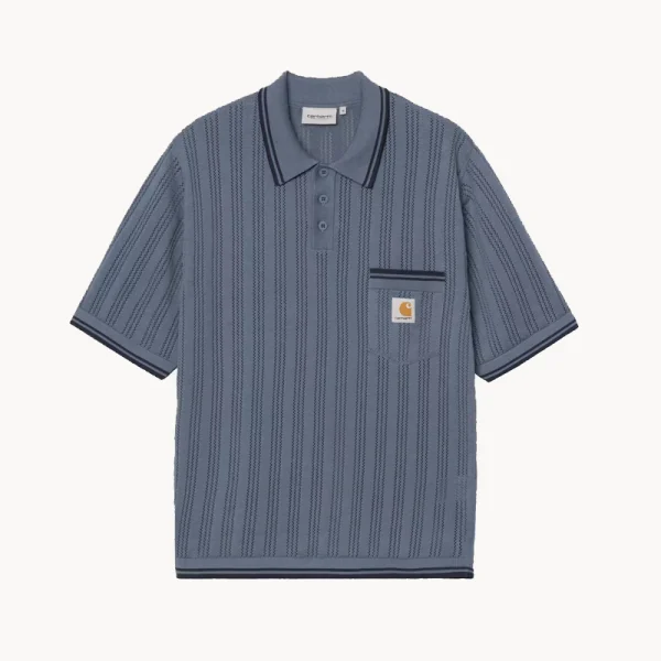 CARHARTT WIP Ramsey SS Polo - Velvet Blue / Deep Night