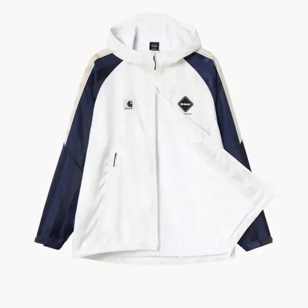 CARHARTT WIP x F.C.R.B. Warm Up Jacket - White