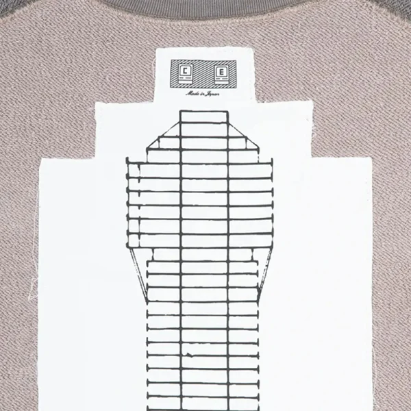 CAV EMPT Panel Shoulder Crewneck – Beige