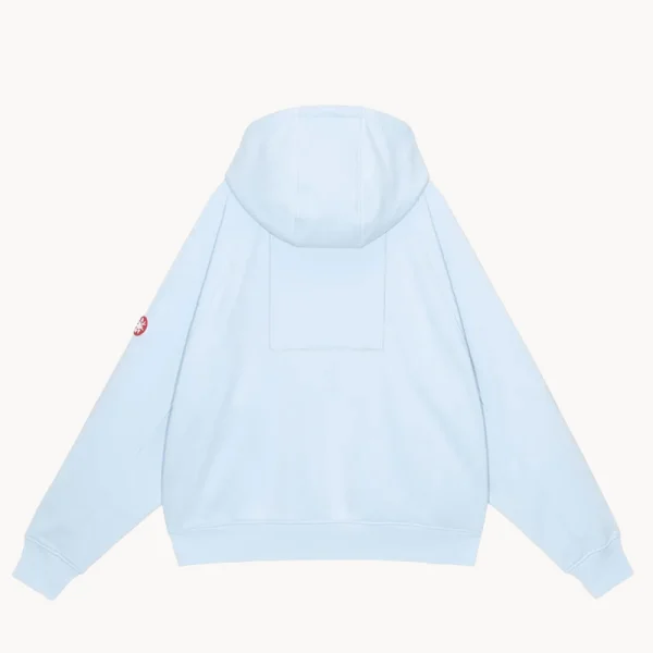 CAV EMPT Solid Big Heavy Zip Hoodie – Blue