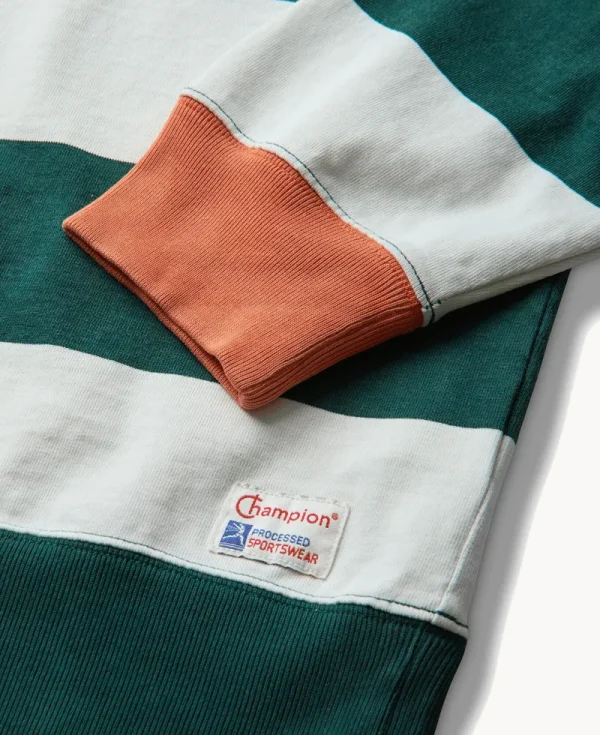 CHAMPION MODERN AMETORA Longsleeve Striped Polo – Botanical Garden Koi