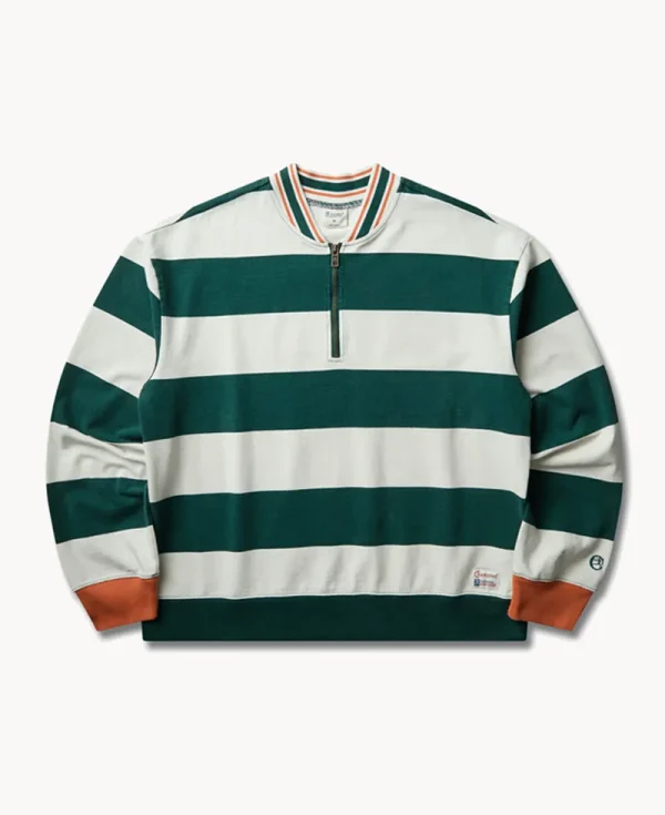 CHAMPION MODERN AMETORA Longsleeve Striped Polo – Botanical Garden Koi