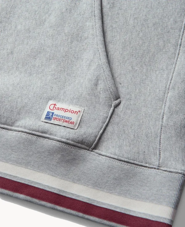 CHAMPION MODERN AMETORA Polo Neck Sweatshirt – Pinnacle Grey Melange