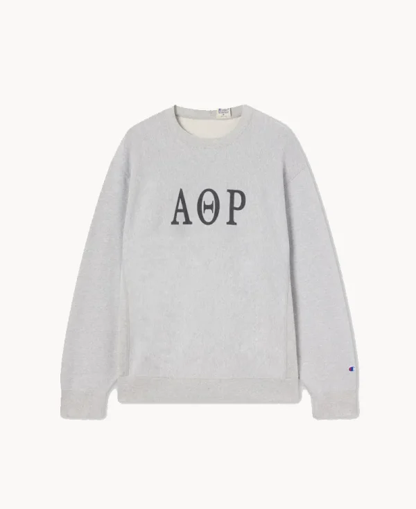 CHAMPION RRWW ICONS Reversible Crewneck Sweatshirt – Light Grey