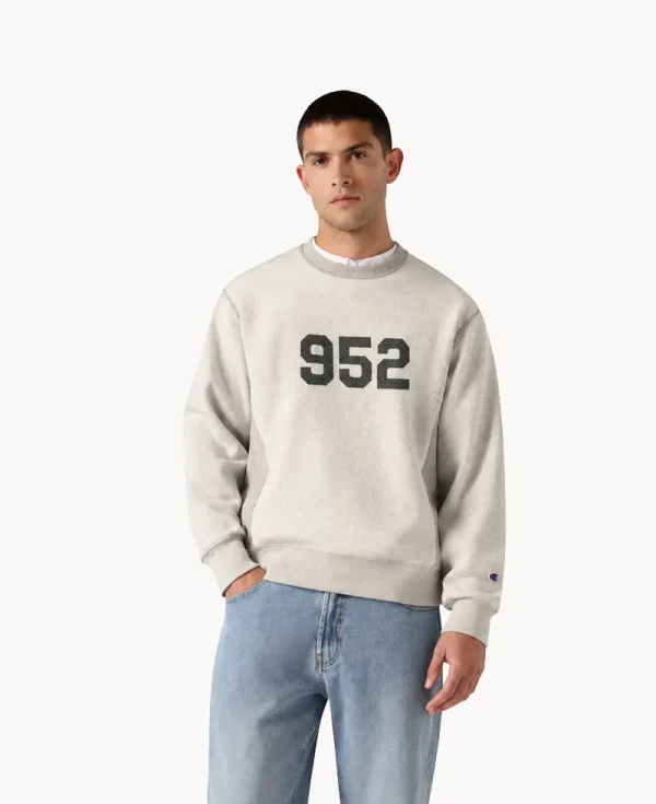 CHAMPION RRWW ICONS Reversible Crewneck Sweatshirt – Light Grey