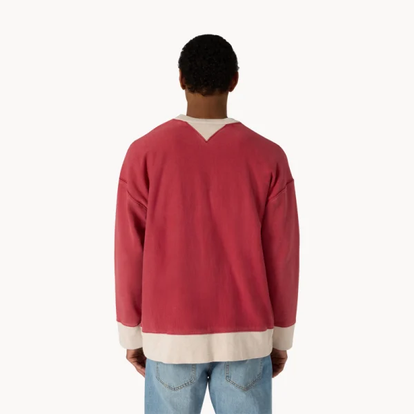 CHAMPION TIME CAPSULE 50' Athletic Team Crewneck - Red