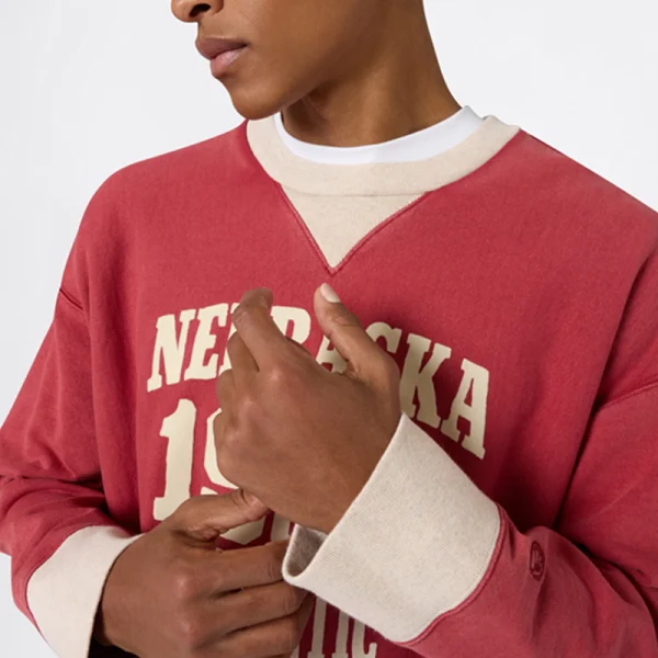 CHAMPION TIME CAPSULE 50' Athletic Team Crewneck - Red