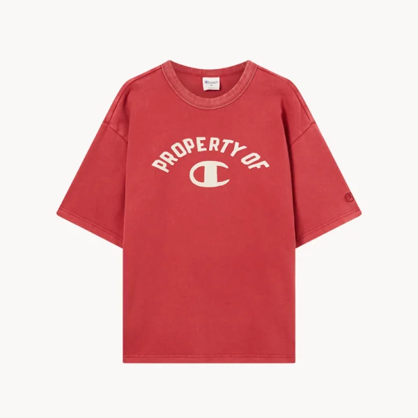 CHAMPION TIME CAPSULE SS Crew Tee - Red
