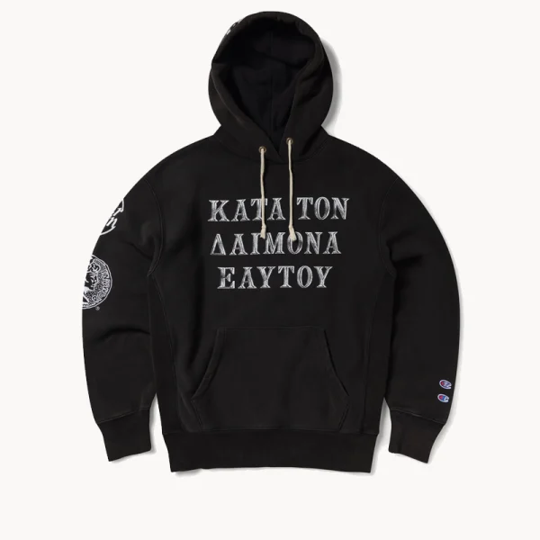 ARIES x CHAMPION Demon Hoodie - Black