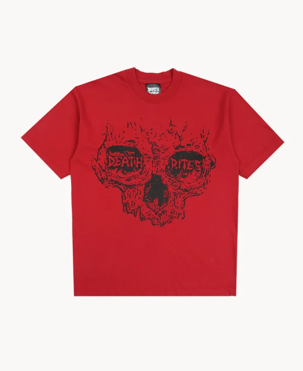DEATH RITES Skullcrusher T-shirt – Red