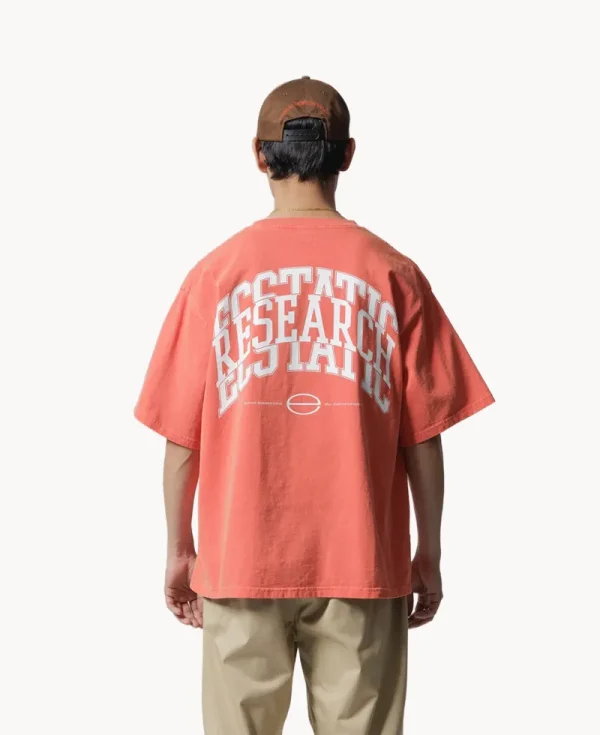 ECSTATIC RESEARCH Campus T-shirt – Orange