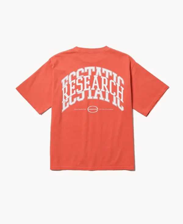 ECSTATIC RESEARCH Campus T-shirt – Orange
