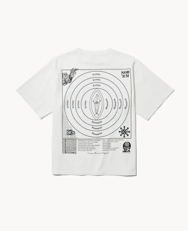 ECSTATIC RESEARCH Guide T-shirt – White