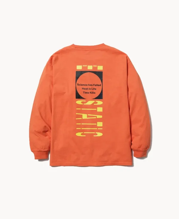 ECSTATIC RESEARCH Time LS T-shirt – Orange