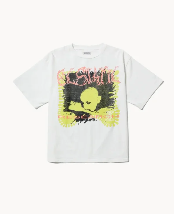 ECSTATIC RESEARCH Unluckey In Love T-shirt – White