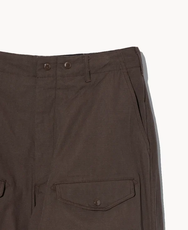 ENGINEERED GARMENTS AF Over Pant – Dark Brown Cotton Ripstop