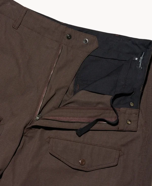 ENGINEERED GARMENTS AF Over Pant – Dark Brown Cotton Ripstop