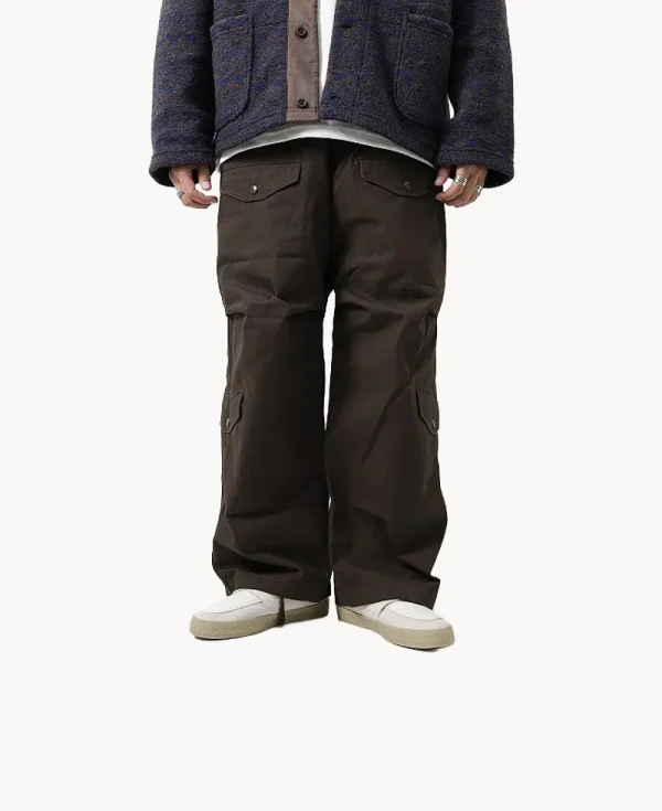 ENGINEERED GARMENTS AF Over Pant – Dark Brown Cotton Ripstop