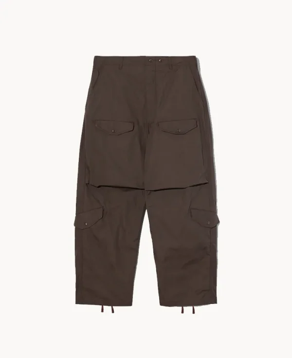 ENGINEERED GARMENTS AF Over Pant – Dark Brown Cotton Ripstop