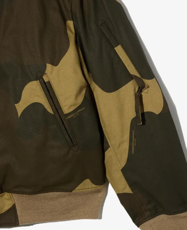 ENGINEERED GARMENTS Aviator Jacket – Brown Mammouth Duck Camo Canvas