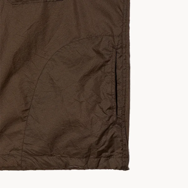 ENGINEERED GARMENTS Cagoule Shirt – Brown Micro Ripstop
