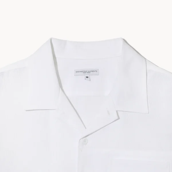 ENGINEERED GARMENTS Camp Shirt – White Mesh