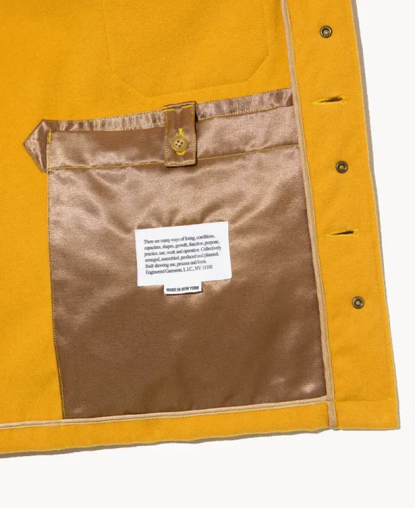 ENGINEERED GARMENTS Cruiser Jacket – Gold Fake Melton