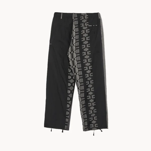 ENGINEERED GARMENTS Drawstring Pant – Black Grey Stripe Jacquard