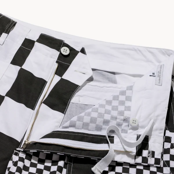 ENGINEERED GARMENTS Fatigue Pant – White Black Checker Ripstop