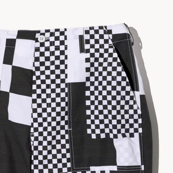 ENGINEERED GARMENTS Fatigue Pant – White Black Checker Ripstop