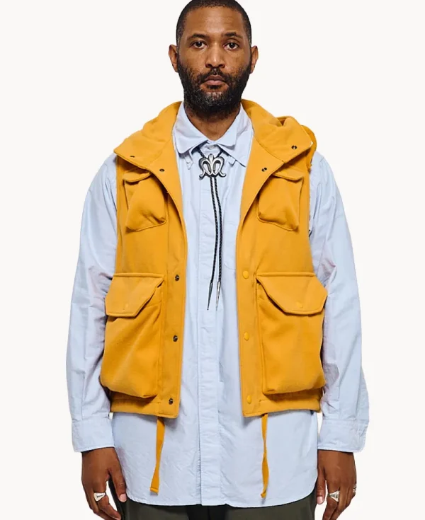 ENGINEERED GARMENTS Field Vest – Gold Fake Melton