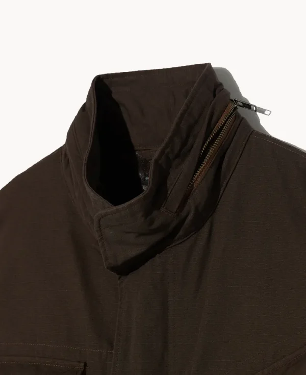 ENGINEERED GARMENTS M65 Field Jacket – Dark Brown Cotton Ripstop