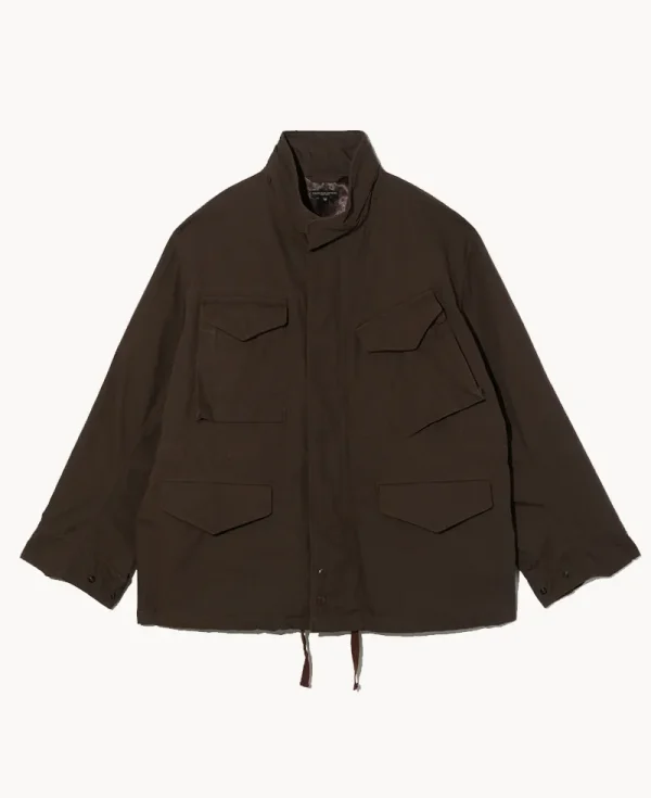 ENGINEERED GARMENTS M65 Field Jacket – Dark Brown Cotton Ripstop