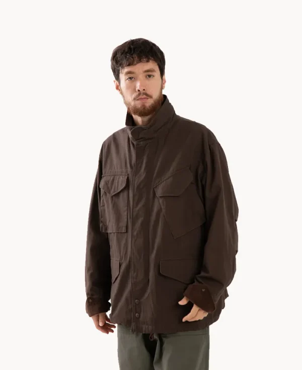 ENGINEERED GARMENTS M65 Field Jacket – Dark Brown Cotton Ripstop