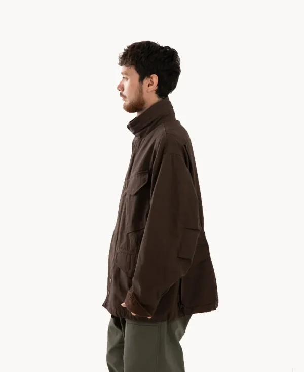 ENGINEERED GARMENTS M65 Field Jacket – Dark Brown Cotton Ripstop