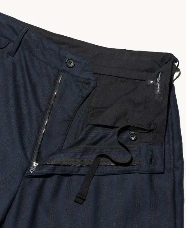 ENGINEERED GARMENTS Officer Pant – Navy Lurex Stripe